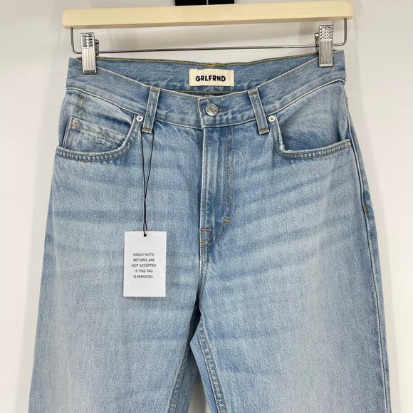 GRLFRND | NWT Danie Mid Rise Boot Jeans in York Blvd Medium Blue Wash 24 - Picture 6 of 14